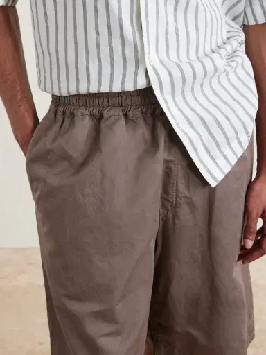 A Kind Of Guise Saleh Straight-Leg Cotton and Linen-Blend Drawstring Shorts - Men | Thumbnail 5
