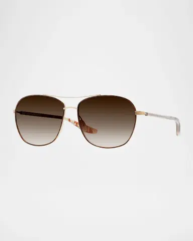 BARTON PERREIRA Sully Aviator Titanium Sunglasses | Thumbnail 3 BARTON PERREIRA Sully Aviator Titanium Sunglasses | Thumbnail 3