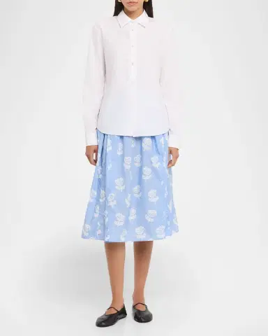 Marni Floral Cotton Midi Skirt | Thumbnail 2
