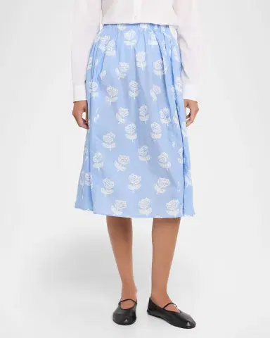 Marni Floral Cotton Midi Skirt | Thumbnail 4