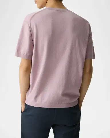 Theory Men 's Relaxed Short-Sleeve Crewneck Sweater | Thumbnail 3
