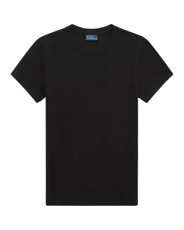 Slim Fit Ribbed Cotton Tee