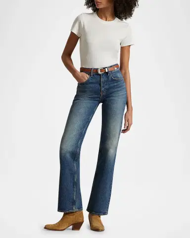 Polo Ralph Lauren Slim Fit Ribbed Cotton Tee | Thumbnail 2 Polo Ralph Lauren Slim Fit Ribbed Cotton Tee | Thumbnail 2