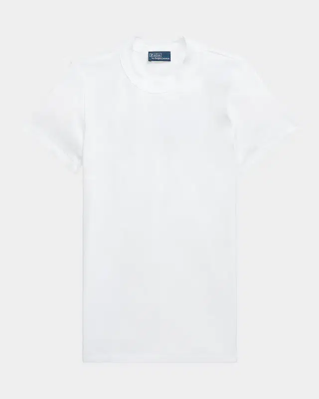 Slim Fit Ribbed Cotton Tee
