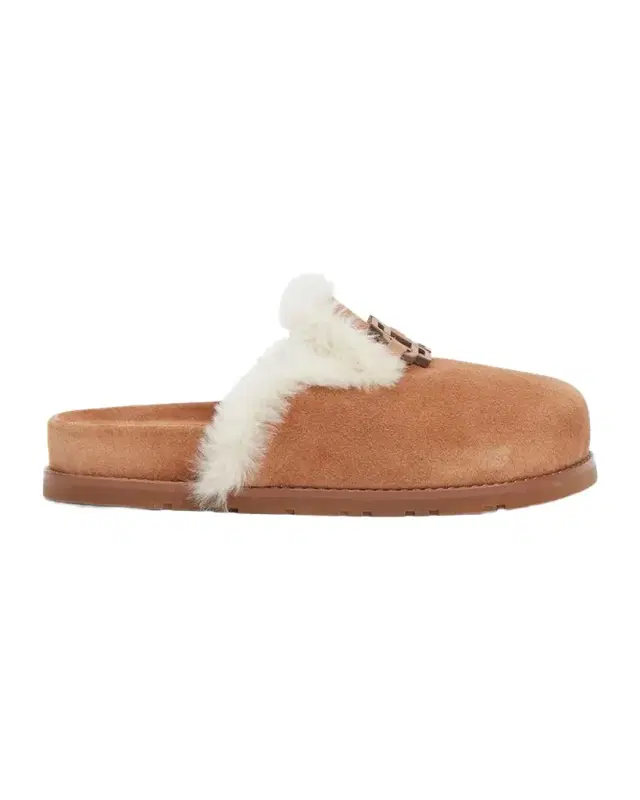 Mila Suede Faux Shearling Slippers