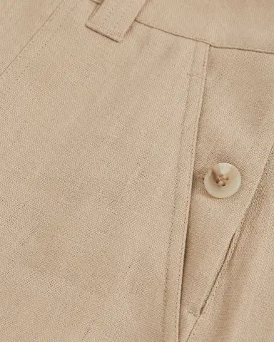 Reiss Ashby Wide-Leg Lightweight Linen Shorts | Thumbnail 5