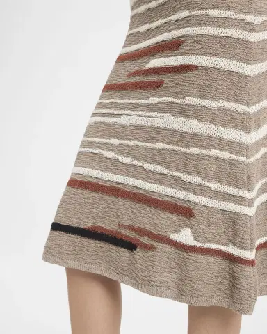 Bottega Veneta Linen-Cotton Intarsia Skirt | Thumbnail 5 Bottega Veneta Linen-Cotton Intarsia Skirt | Thumbnail 5