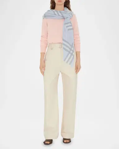 Burberry Giant Check Wool Scarf | Thumbnail 2 Burberry Giant Check Wool Scarf | Thumbnail 2