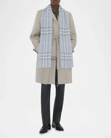 Burberry Giant Check Wool Scarf | Thumbnail 3 Burberry Giant Check Wool Scarf | Thumbnail 3
