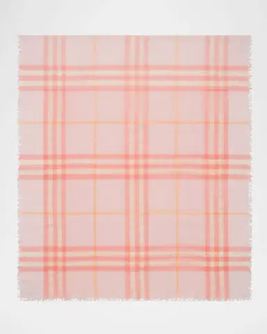 Burberry Giant Check Wool Scarf | Thumbnail 2