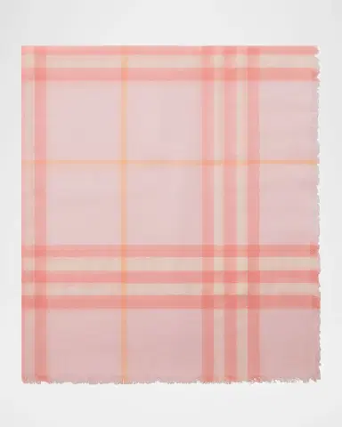 Burberry Giant Check Wool Scarf | Thumbnail 4