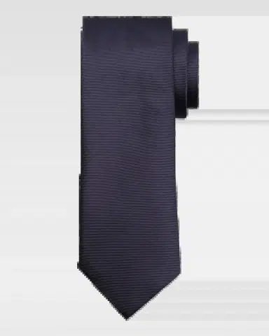 Canali Men's Solid Silk Twill Tie | Thumbnail 2