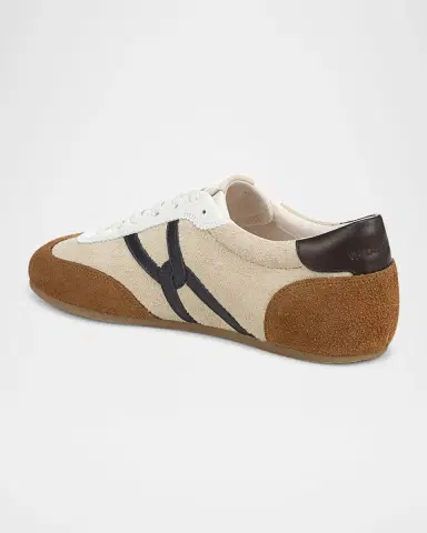 Veronica Beard Riviera Mixed Leather Slim Trainer Sneakers | Thumbnail 4 Veronica Beard Riviera Mixed Leather Slim Trainer Sneakers | Thumbnail 4