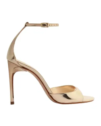 Schutz Scarlett Metallic Leather Ankle-Strap Stiletto Sandals | Thumbnail 1 Schutz Scarlett Metallic Leather Ankle-Strap Stiletto Sandals | Thumbnail 1