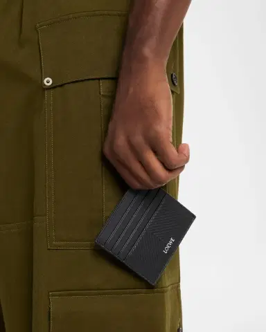 Loewe Men's Embossed Leather Open Card Holder | Thumbnail 2 Loewe Men's Embossed Leather Open Card Holder | Thumbnail 2