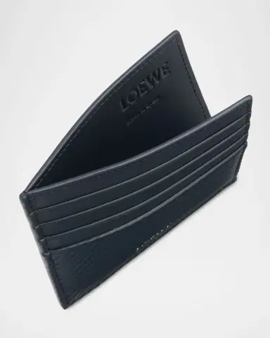 Loewe Men's Embossed Leather Open Card Holder | Thumbnail 6 Loewe Men's Embossed Leather Open Card Holder | Thumbnail 6