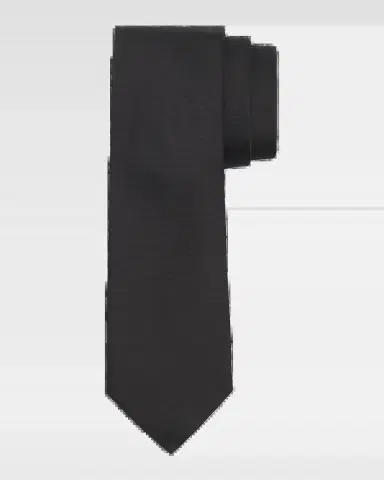 Canali Men's Solid Silk Twill Tie | Thumbnail 2