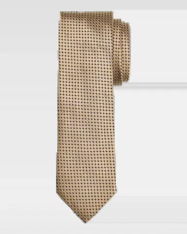 Canali Men's Tonal Jacquard Silk Tie | Thumbnail 2