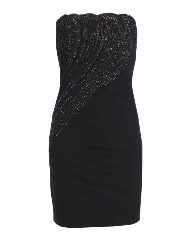 Sequin Sculpted Strapless Mini Dress