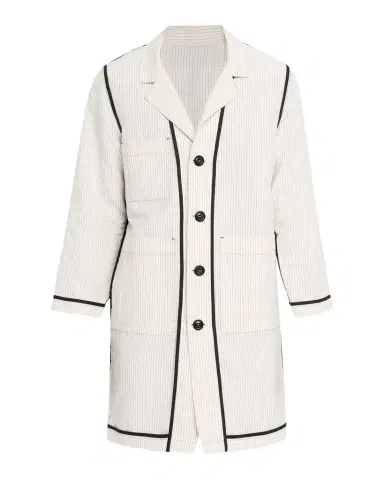 Libertine Men's Summer Pinstripe Inside-Out Lab Coat | Thumbnail 1