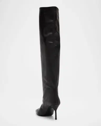 Staud Sebastian Leather Over-The-Knee Boots | Thumbnail 4