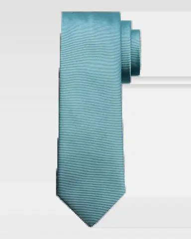 Canali Men's Solid Silk Twill Tie | Thumbnail 2