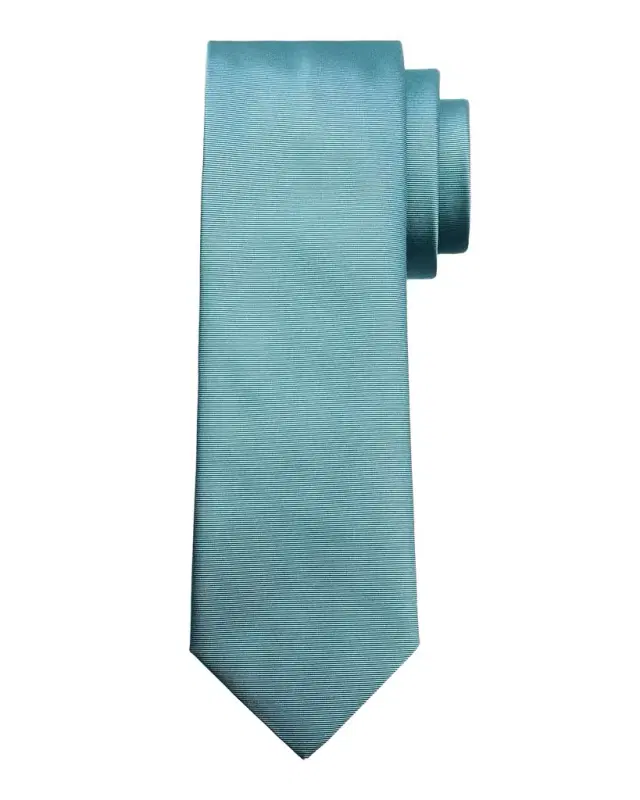 Canali Men 's Solid Silk Twill Tie