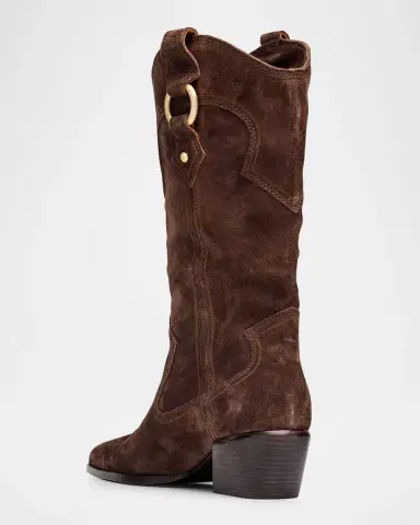 Rag & Bone Joni Suede Cowboy Boots | Thumbnail 3 Rag & Bone Joni Suede Cowboy Boots | Thumbnail 3