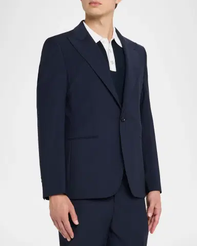 Reiss Men's Dream Single-Breasted Wool-Blend Suit Blazer | Thumbnail 4 Reiss Men's Dream Single-Breasted Wool-Blend Suit Blazer | Thumbnail 4
