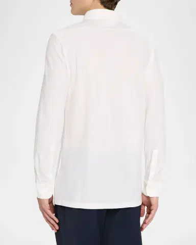 Reiss Men's Hayes Jacquard Stripe Sport Shirt | Thumbnail 3 Reiss Men's Hayes Jacquard Stripe Sport Shirt | Thumbnail 3