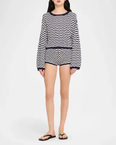PQ Swim Palmer Striped Crochet Top | Thumbnail 2