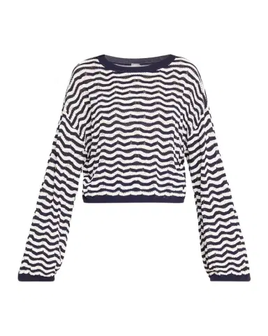 PQ Swim Palmer Striped Crochet Top | Thumbnail 1
