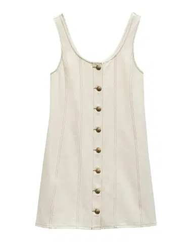 rag & bone Featherweight Laney Button-Front Mini Dress | Thumbnail 1