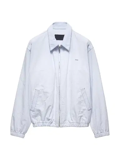 Prada Men's Chambray Blouson Jacket - Blue - Size 48 | Thumbnail 1