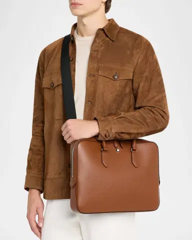 Montblanc Men's Sartorial Leather Briefcase | Thumbnail 2 Montblanc Men's Sartorial Leather Briefcase | Thumbnail 2