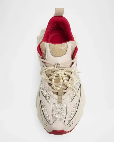 Christian Louboutin So Flo Perla Runner Sneakers | Thumbnail 4 Christian Louboutin So Flo Perla Runner Sneakers | Thumbnail 4