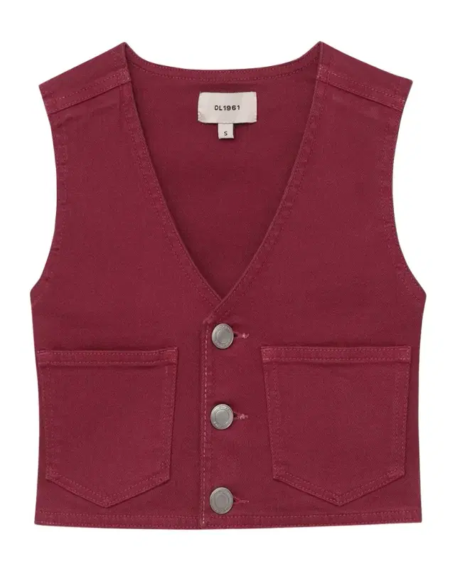 Girl 's Zizi Buttoned Vest, Size S-L