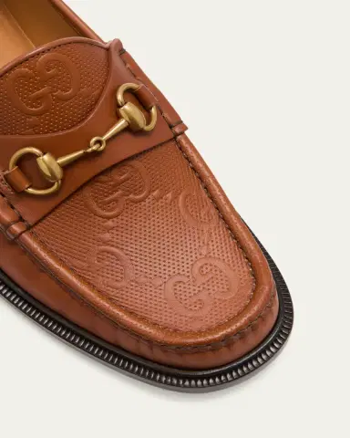 Gucci Men's Wislet Leather Horsebit Loafers | Thumbnail 3