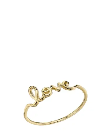 Sydney Evan 14K Yellow Gold Love Script Ring | Thumbnail 1 Sydney Evan 14K Yellow Gold Love Script Ring | Thumbnail 1