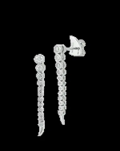 ONDYN Short Continuum Earrings with Diamonds | Thumbnail 2