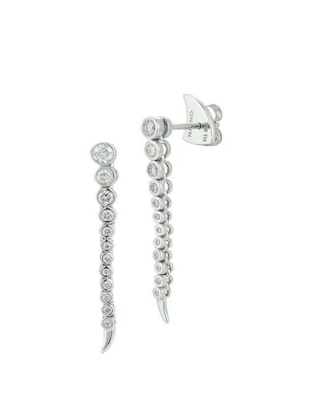 ONDYN Short Continuum Earrings with Diamonds