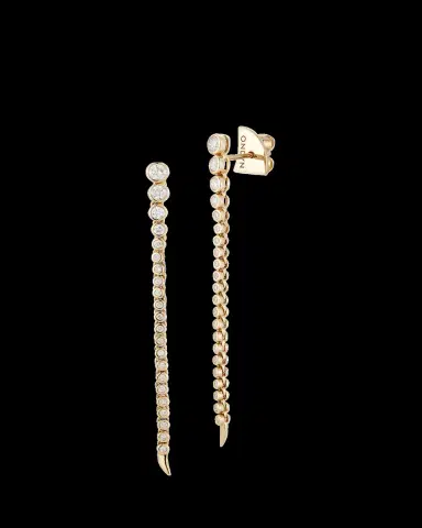 ONDYN Long Continuum Earrings with Diamonds | Thumbnail 2
