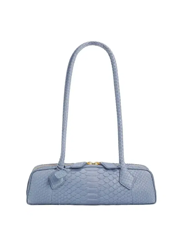 ALAIA Le Teckel Small Snakeskin Shoulder Bag