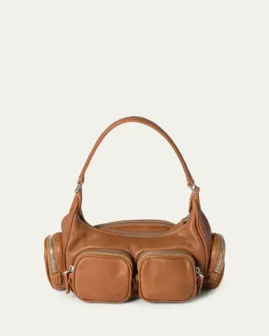 Miu Miu Pocket Nappa Leather Shoulder Bag | Thumbnail 3 Miu Miu Pocket Nappa Leather Shoulder Bag | Thumbnail 3