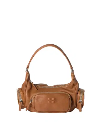 Miu Miu Pocket Nappa Leather Shoulder Bag | Thumbnail 1 Miu Miu Pocket Nappa Leather Shoulder Bag | Thumbnail 1