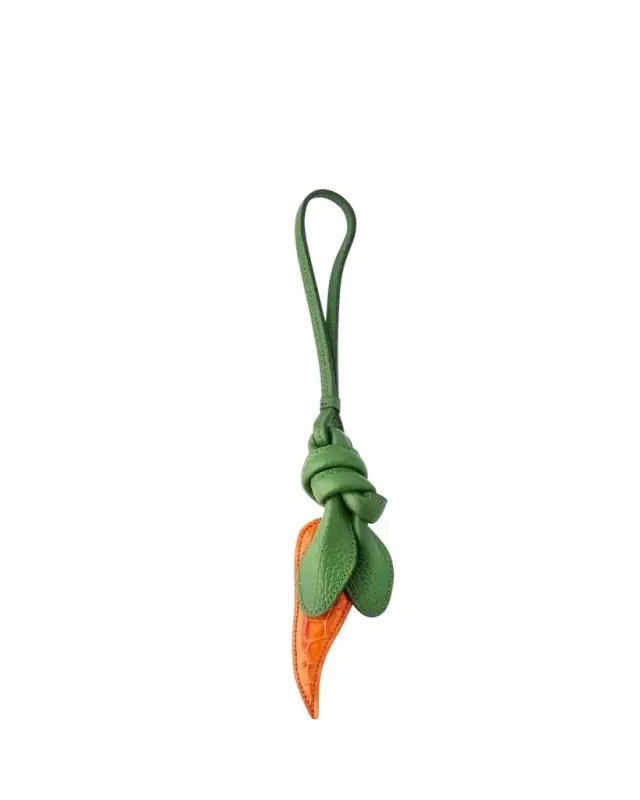 Le Carotte Leather Carrot Bag Charm