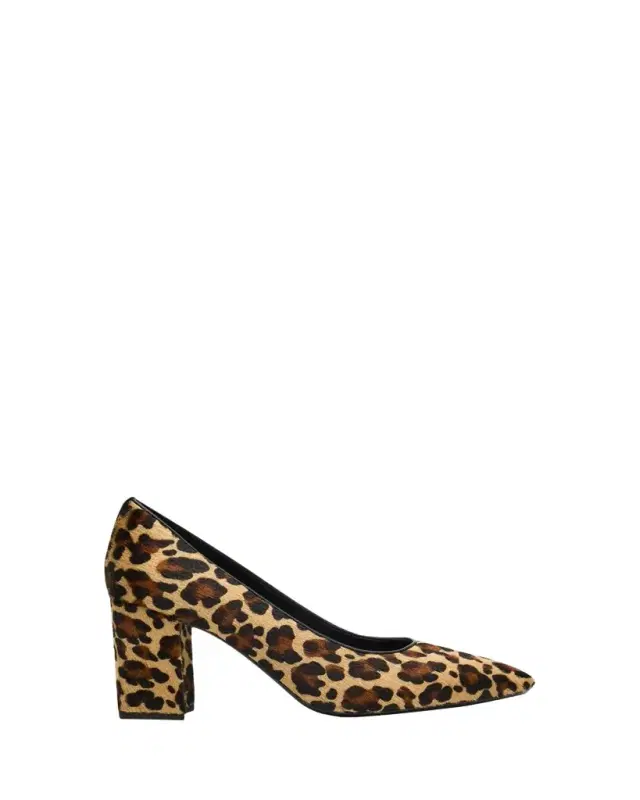 Peony 75mm Leopard-Print Calfhair Pumps