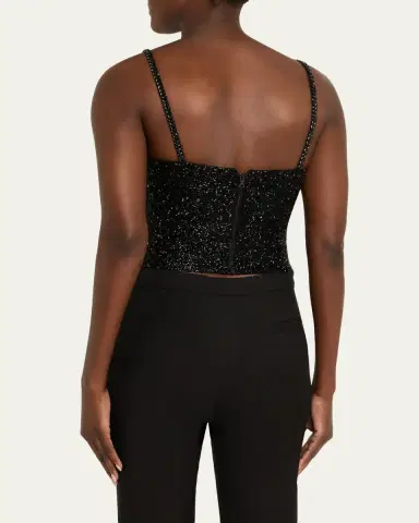 Alice + Olivia Nina Embellished Bustier Top | Thumbnail 3