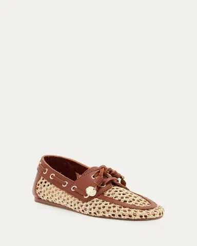 Ancient Greek Sandals Pliaria Raffia and Leather Boat Shoes | Thumbnail 2 Ancient Greek Sandals Pliaria Raffia and Leather Boat Shoes | Thumbnail 2