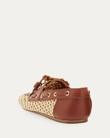 Ancient Greek Sandals Pliaria Raffia and Leather Boat Shoes | Thumbnail 3 Ancient Greek Sandals Pliaria Raffia and Leather Boat Shoes | Thumbnail 3
